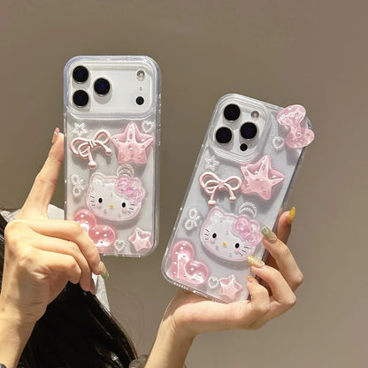 Dreamy Bow & Star Kitty Case