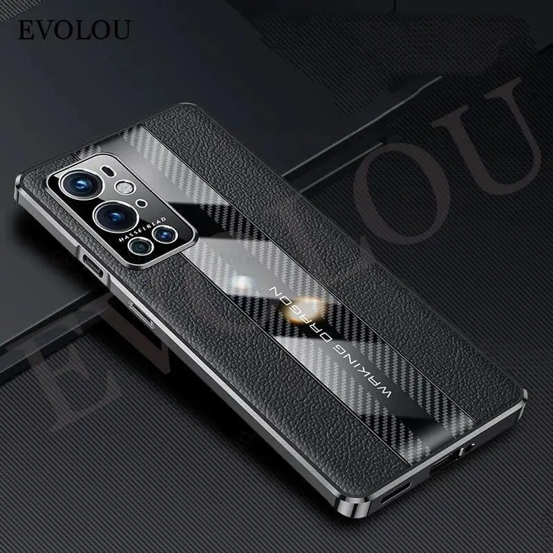 Carbon Fiber Plated Genuine Leather Case - OnePlus