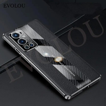 Carbon Fiber Plated Genuine Leather Case - OnePlus