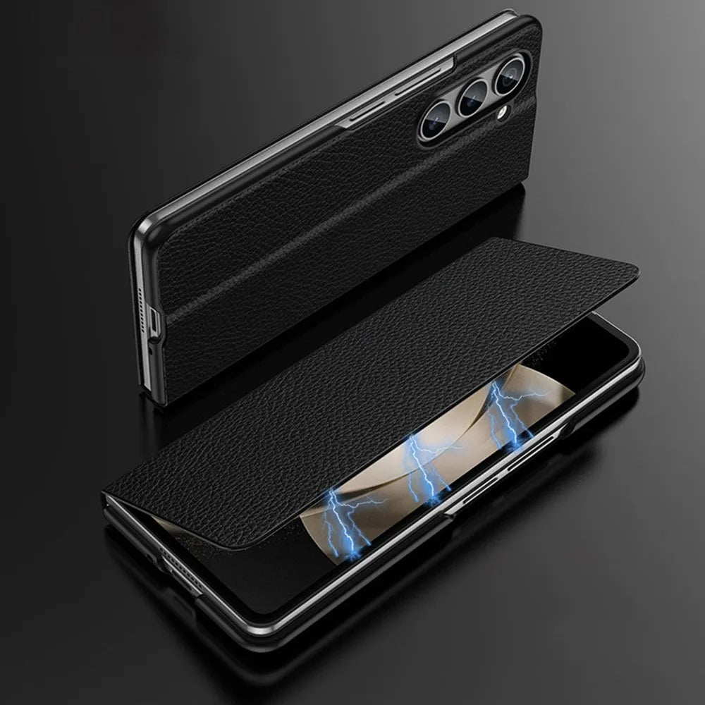 Metro Gem Book Style Leather Case