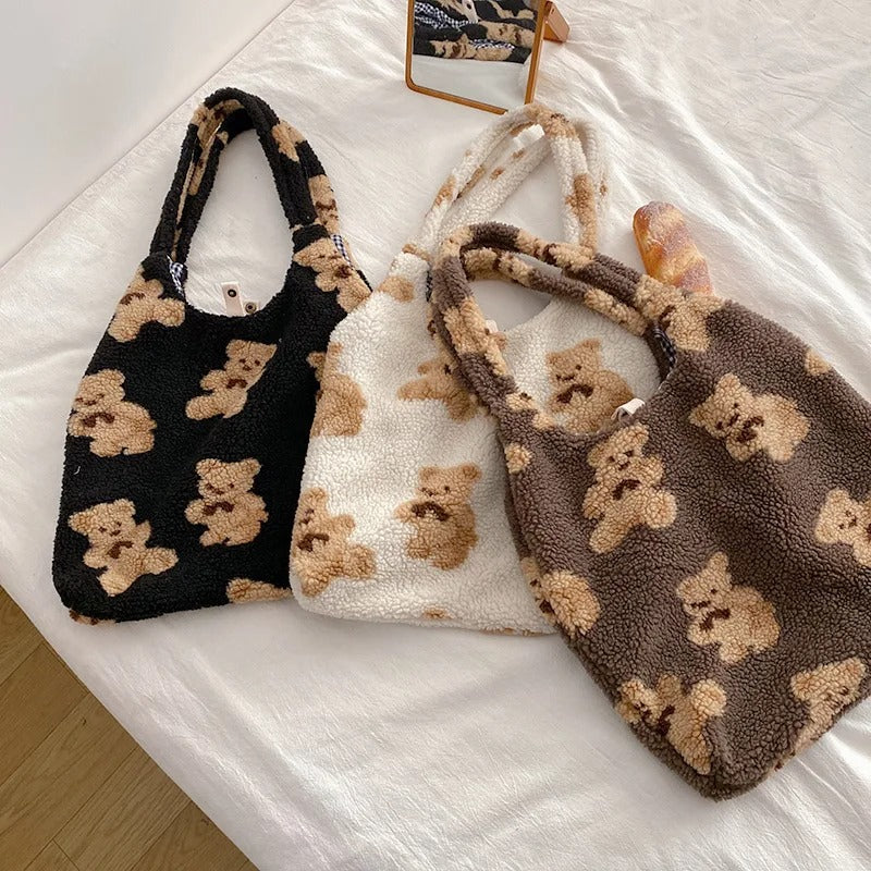 Soft Bear Plush Shoulder Bag