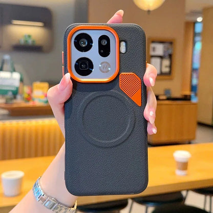 Lattice Contrast Line MagSafe Case - Oppo