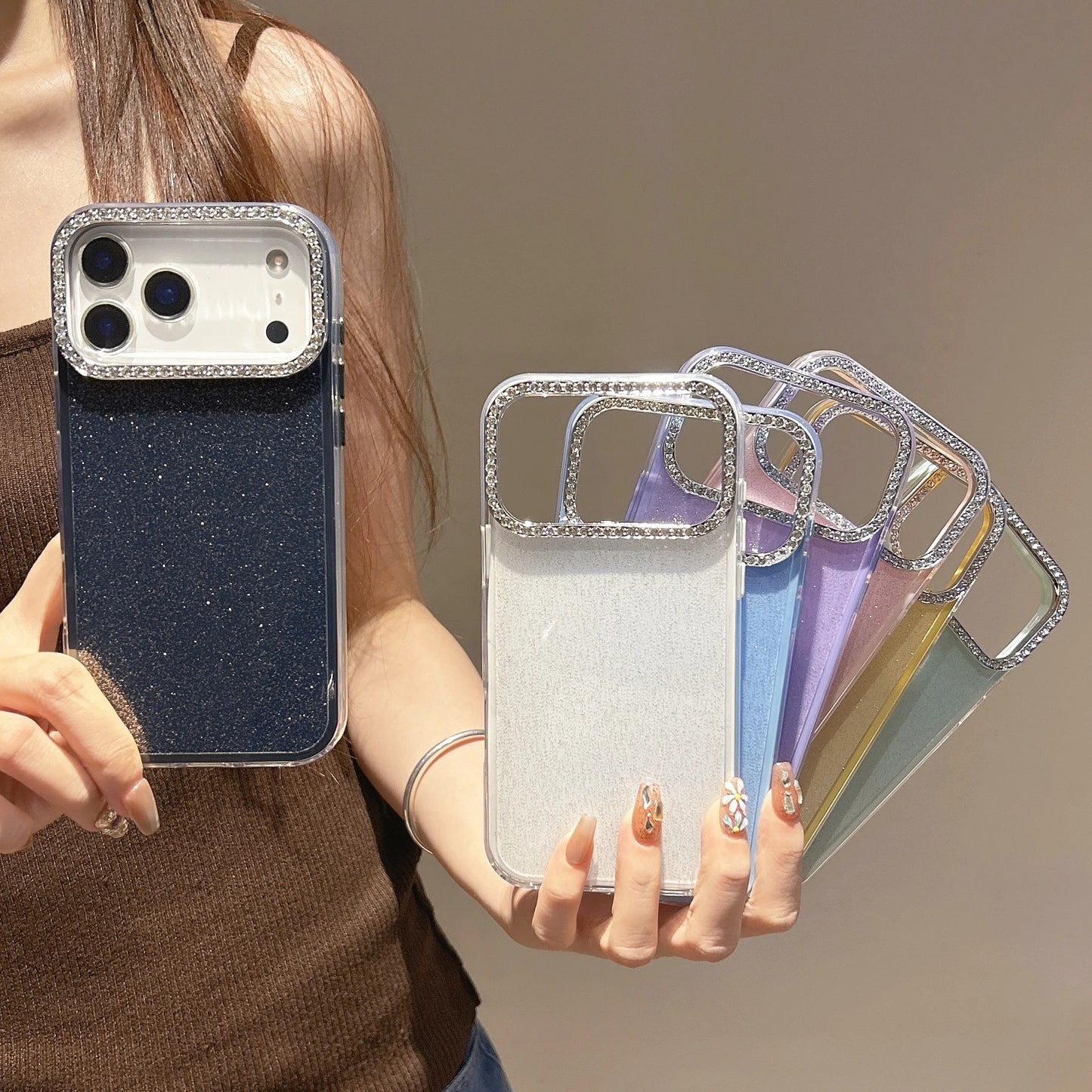 Diamond Frame Sparkle Glam Case