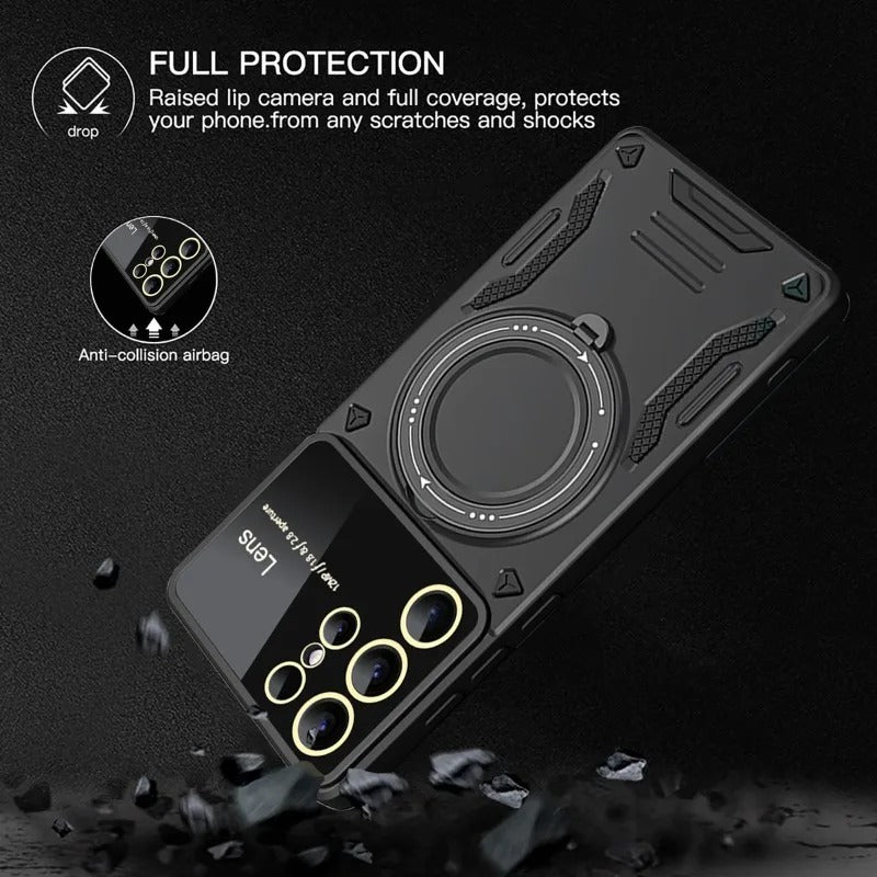 Multifunctional Magnetic Ring Holder Case - Samsung