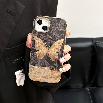 Gold Butterfly Sun Clear Design Case