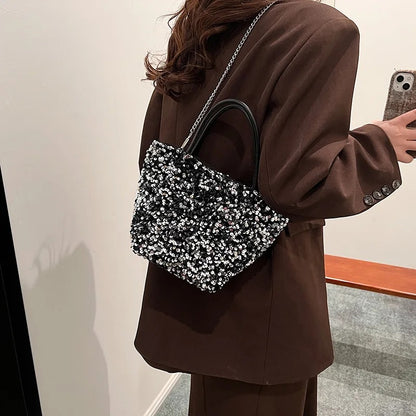 Classy Sequin Shiny Underarm Bag