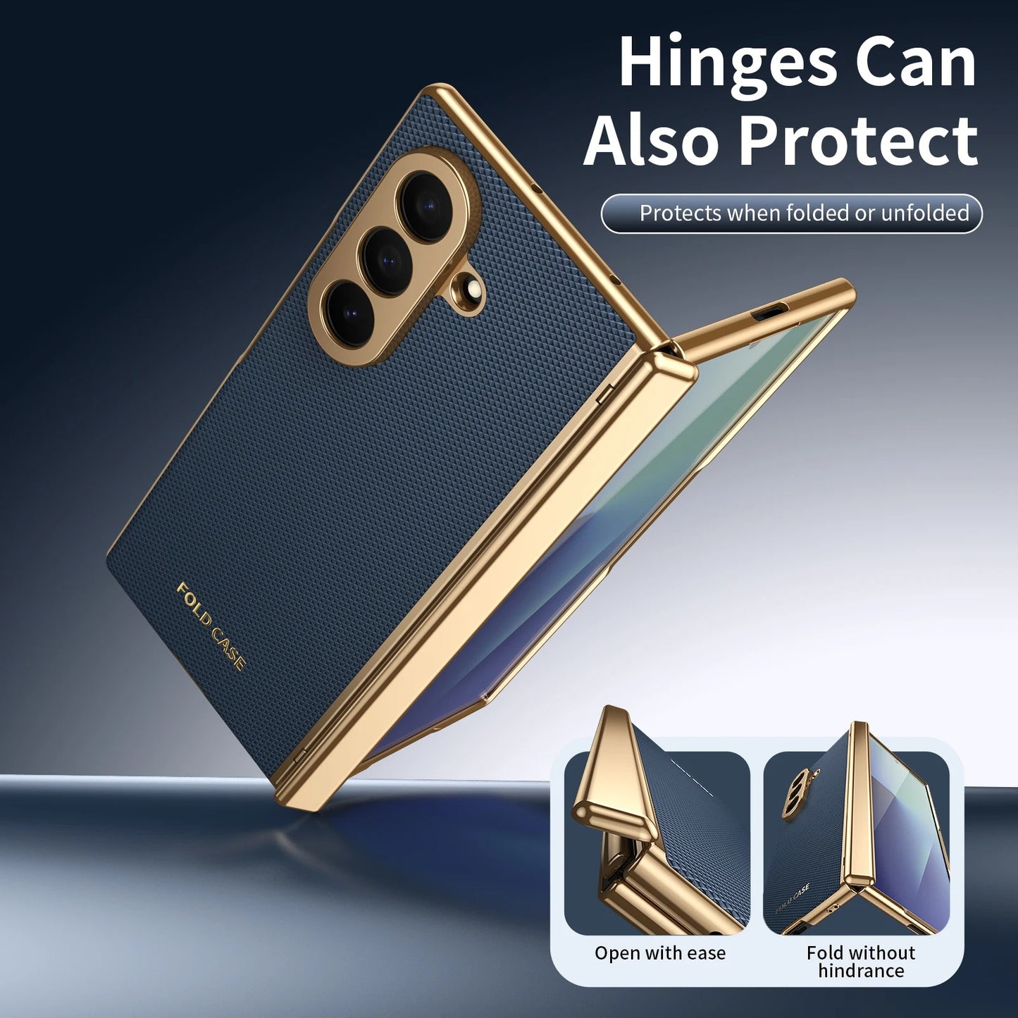 Galaxy Z Fold Series Luxury Anti Fingerprint Electroplated Armor Case