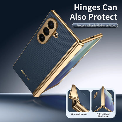 Galaxy Z Fold Series Luxury Anti Fingerprint Electroplated Armor Case