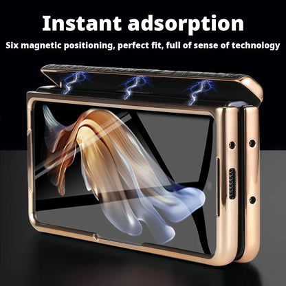 Luxury Crocodile Leather Fold Case