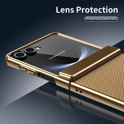 Galaxy Z Flip Series Luxury Anti Fingerprint Electroplated Armor Case