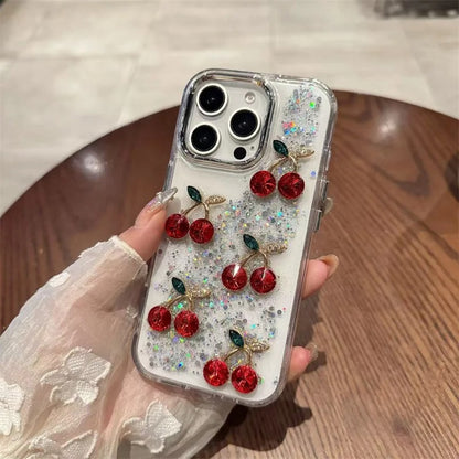 Lovely Cherry Sparkle Design Case