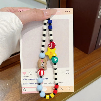 Galaxy Z Flip Series Cute Scribble Art Beaded Charm Case