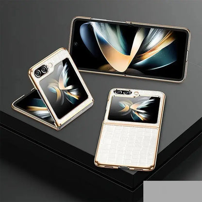 Galaxy Z Flip Series Noir Dynasty Croco Business Case