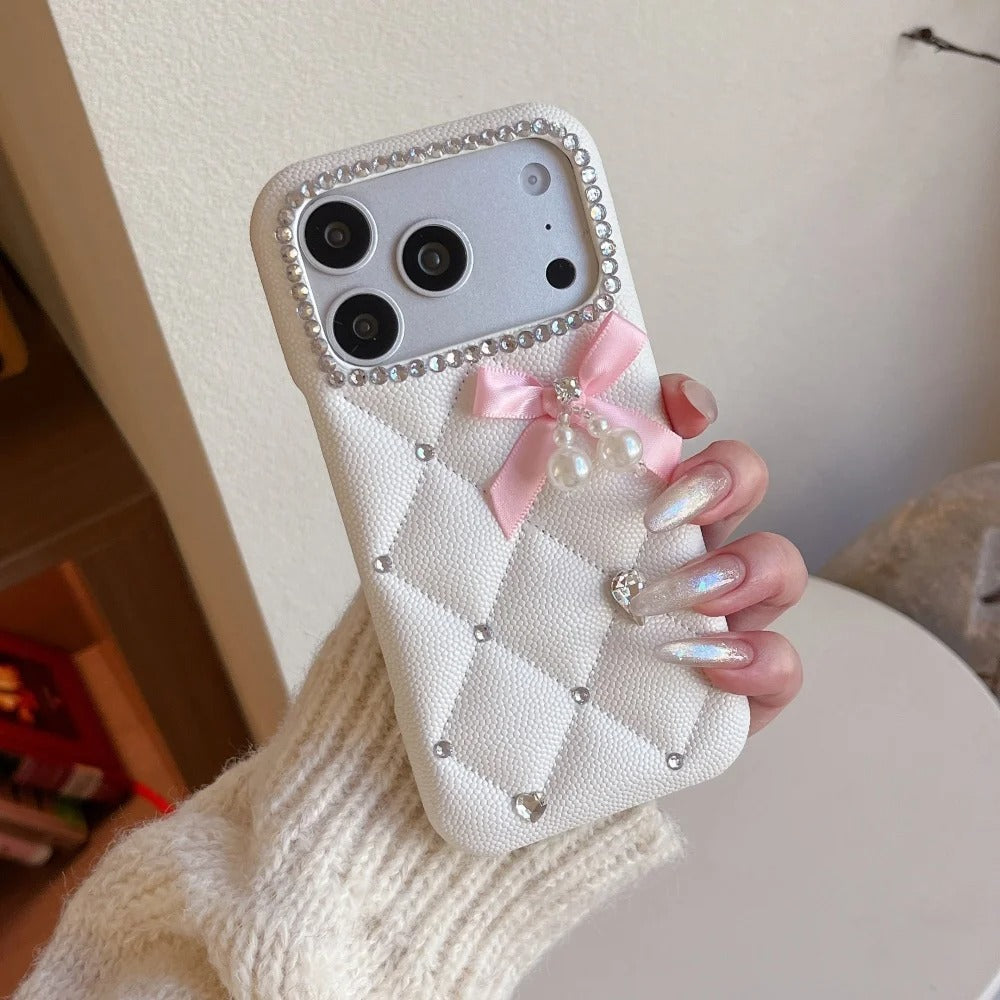 Princess Pearl Bow Glow Case