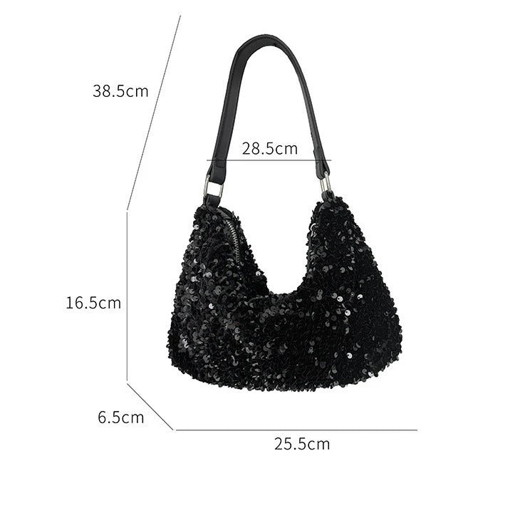 Trendy Sequins Slight Underarm Bag