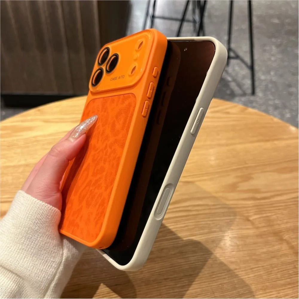 Vintage Espresso Leopard Texture Case