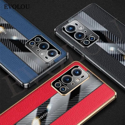 Carbon Fiber Plated Genuine Leather Case - OnePlus