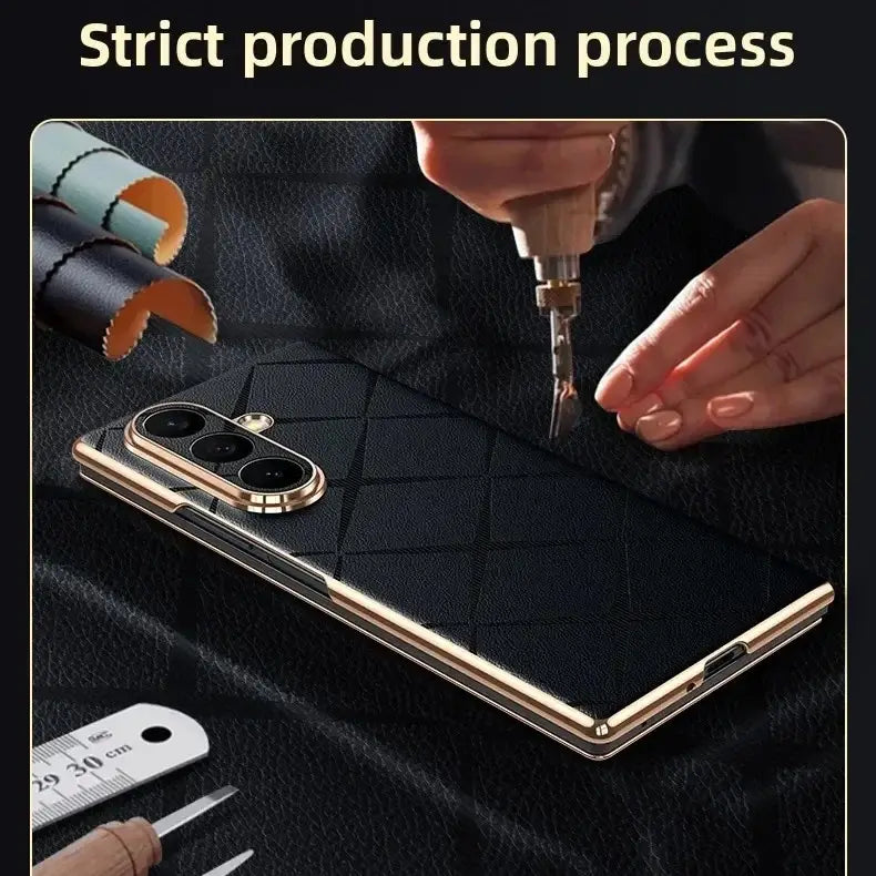 Galaxy Z Fold Series Executive Starburst Leather Case