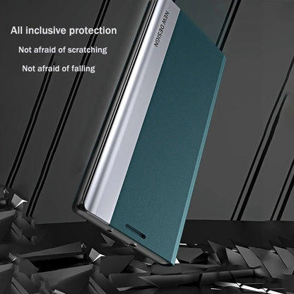 Google Pixel 10 Series PU Leather Side Window Flip Case