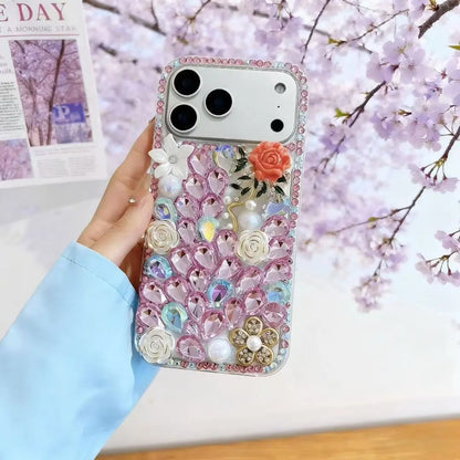 Diamond Floral Sparkle Phone Case