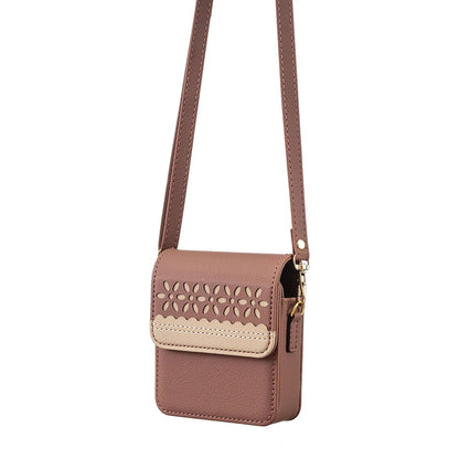 Elegant Floral Phone Crossbody Bag