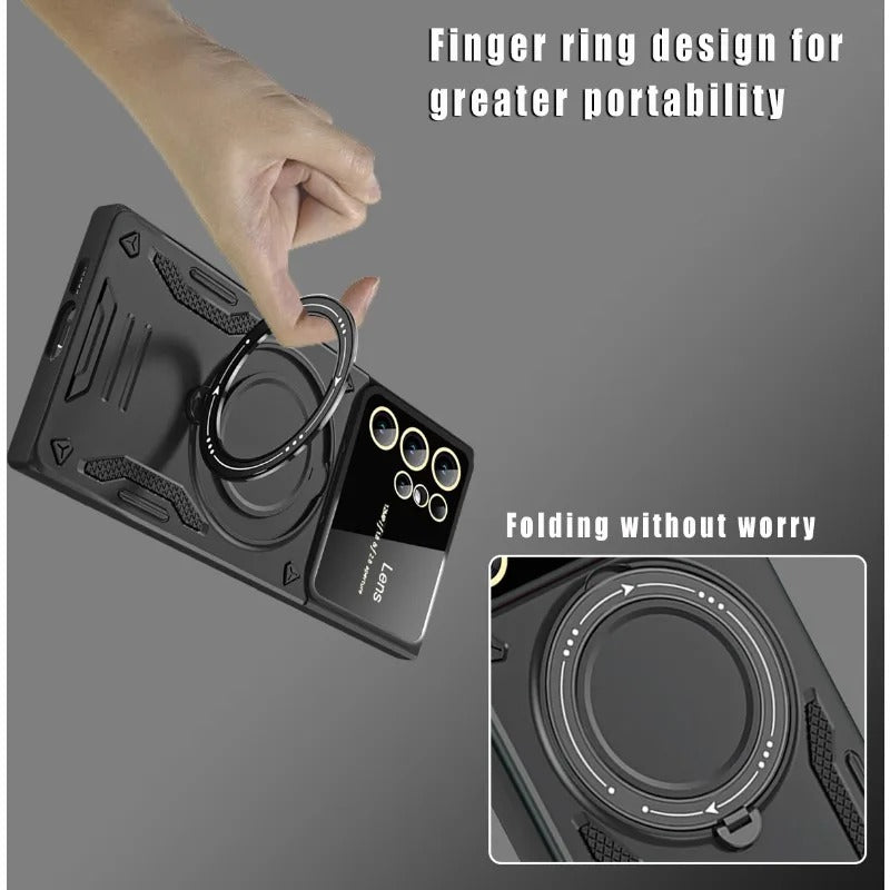 Multifunctional Magnetic Ring Holder Case - Samsung