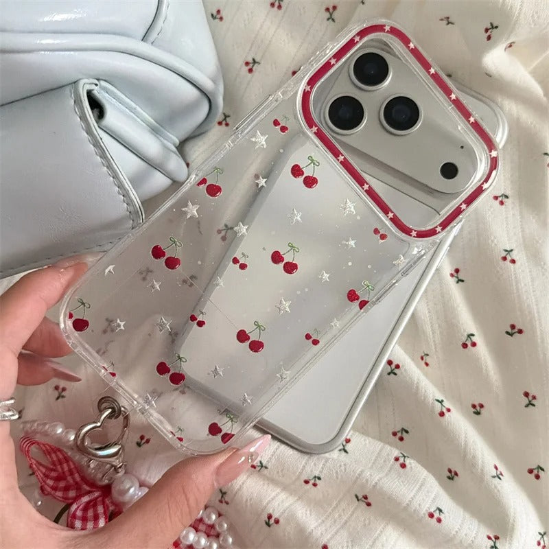 Sweet Cherry Pearl Bow Case