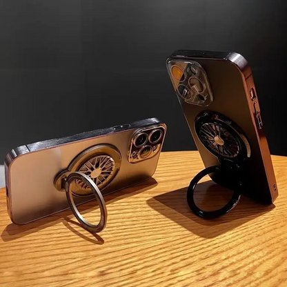 Opulent Rotating Wheel Ring Stand Case - iPhone