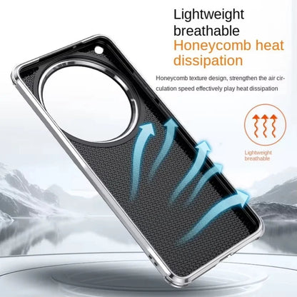 Aviation PU Leather Invisible Lens Stand Case - Oppo