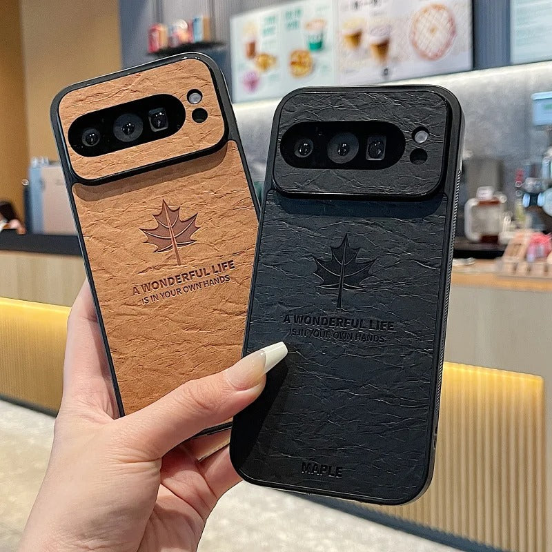 Vintage Maple Leaf Embossed Case - Google