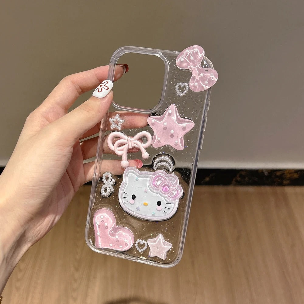 Dreamy Bow & Star Kitty Case