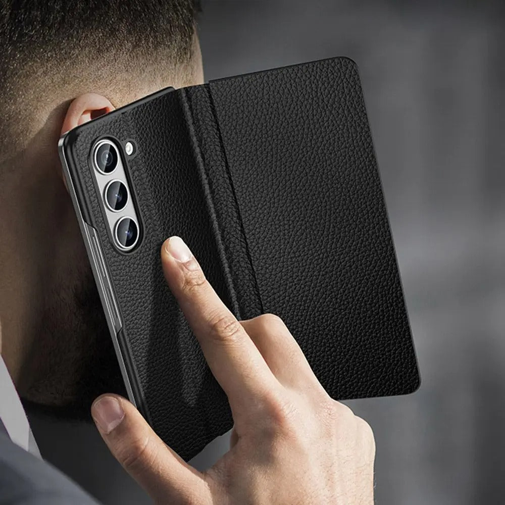 Metro Gem Book Style Leather Case