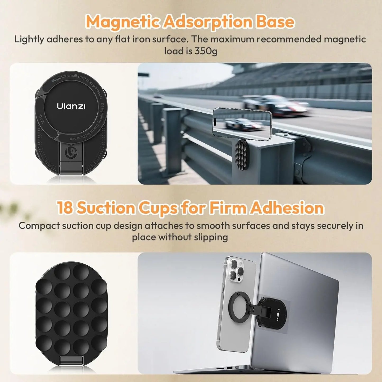 Magnetic Mount Mini Desk Stand