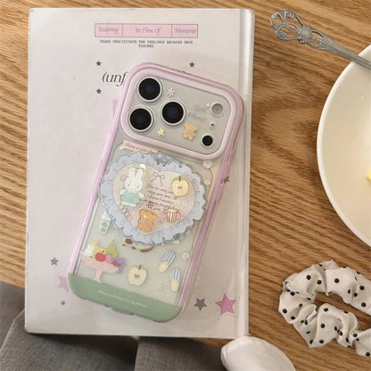 Whimsical Picnic Garden Bunny Case