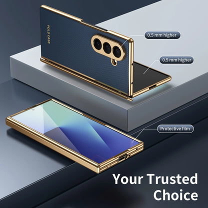 Galaxy Z Fold Series Luxury Anti Fingerprint Electroplated Armor Case