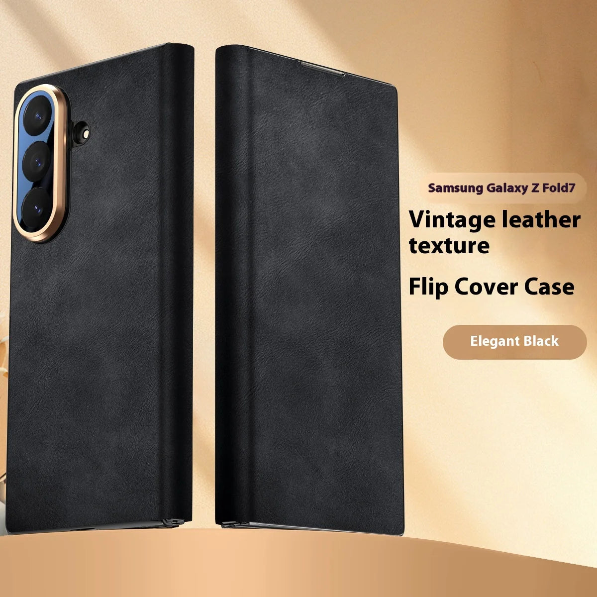 Galaxy Z Fold Series Elegant Business Leather Armor Case