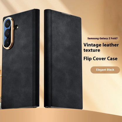 Galaxy Z Fold Series Elegant Business Leather Armor Case