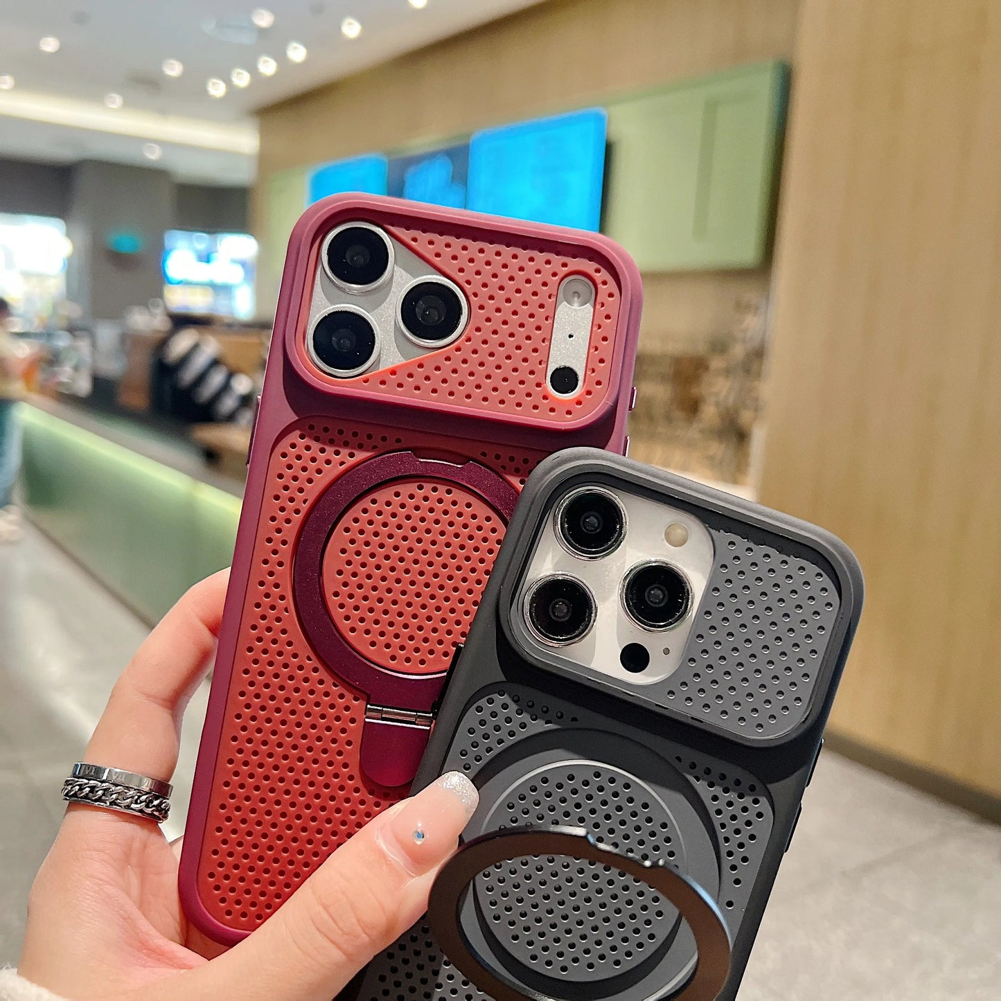 Aero Cooling Mesh Ring Bracket Case