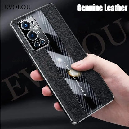 Carbon Fiber Plated Genuine Leather Case - OnePlus