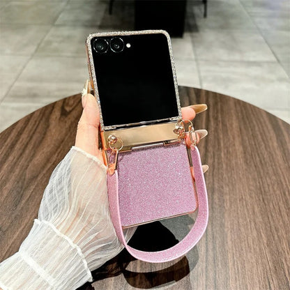 Galaxy Z Flip Series Glamour Diamond Glow Carry Case