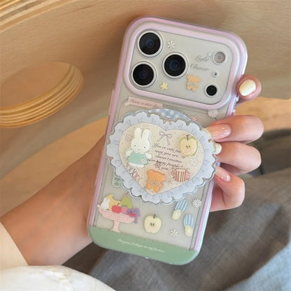 Whimsical Picnic Garden Bunny Case