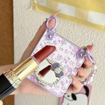 Galaxy Z Flip Series Blossom Kitty Mirror Charm Case