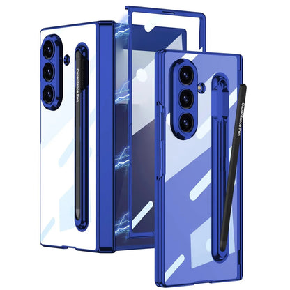 Premium Guard Glass Back Stylus Case