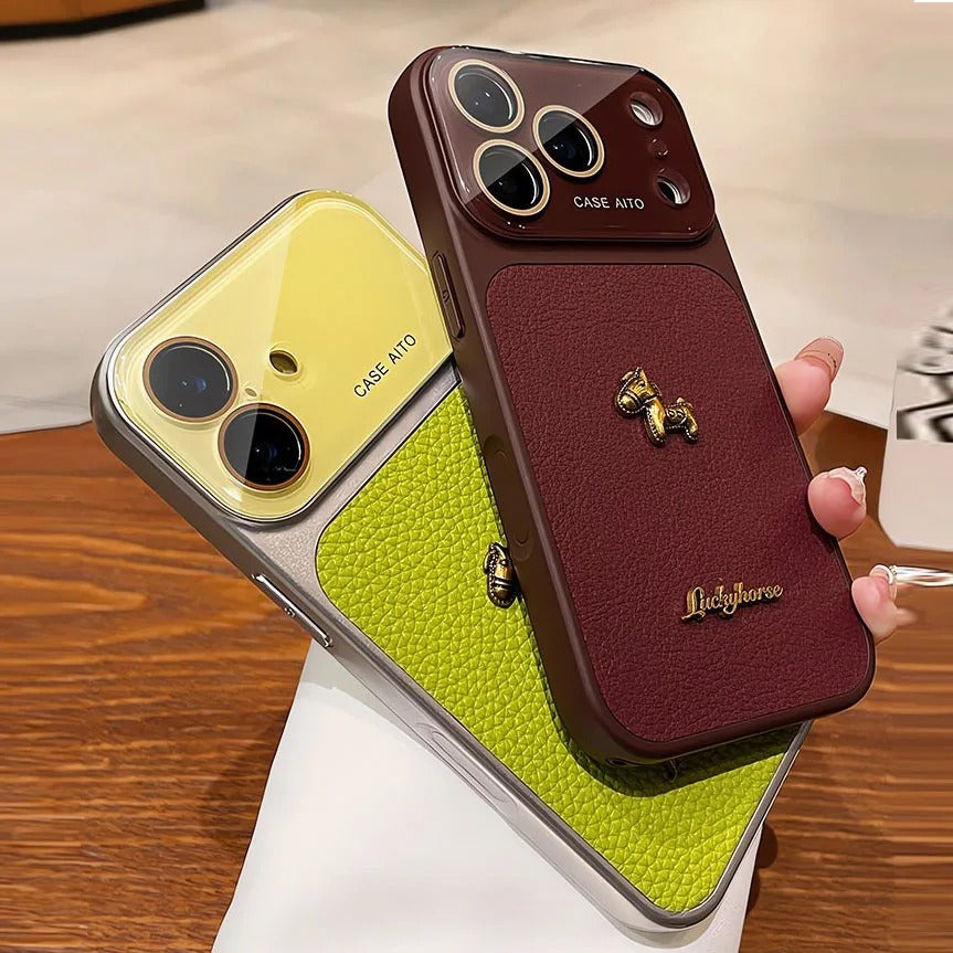 Cute Pony Large Window Leather Case