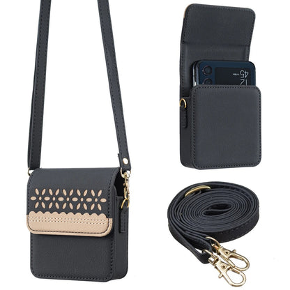 Elegant Floral Phone Crossbody Bag