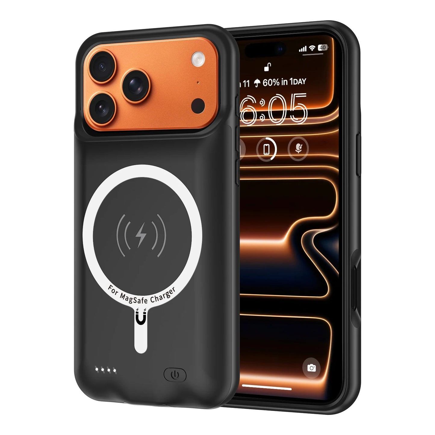 Heavy Duty Built In 10000mAh Power Bank Case