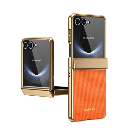 Galaxy Z Flip Series Luxury Anti Fingerprint Electroplated Armor Case