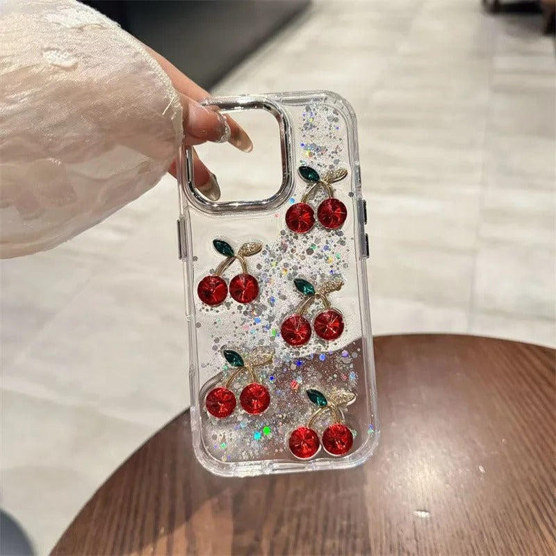 Lovely Cherry Sparkle Design Case