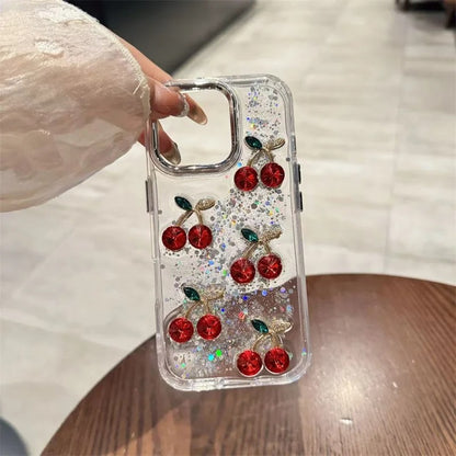 Lovely Cherry Sparkle Design Case