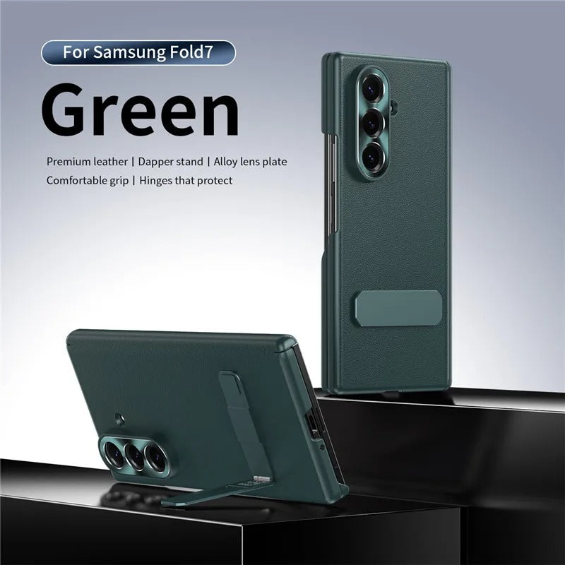 Atlas Grip Leather Built In Kickstand Case